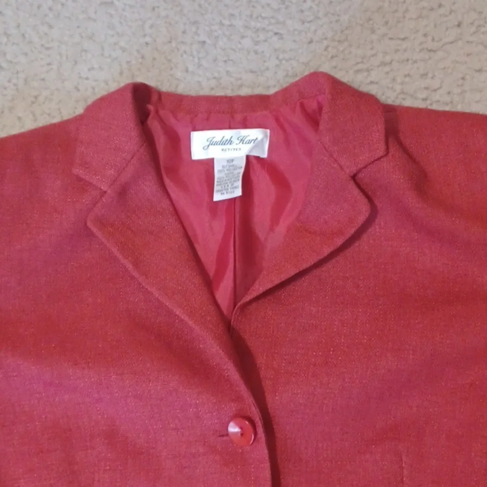 Judith Hart Petites Red Blazer